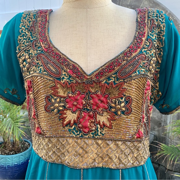 Princess Jasmine Disney-bound Costume  Elegant Beaded Indian Design Dress MED-LG - Picture 3 of 16